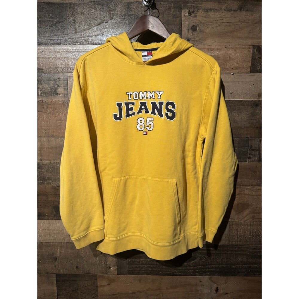 Vintage Y2K Tommy Hilfiger RARE Sweatshirt/Hoodie Yellow Sz XL 90’s